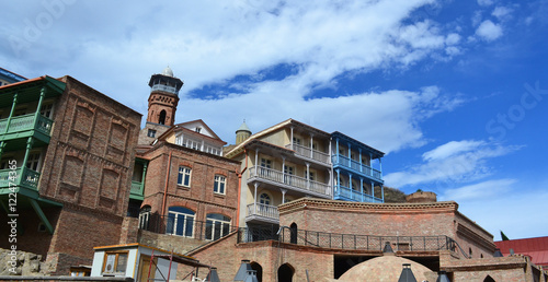 Old buildings in Tbilisi Old town Sololaki