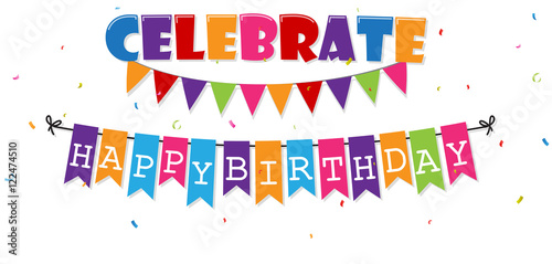Birthday celebration banner 