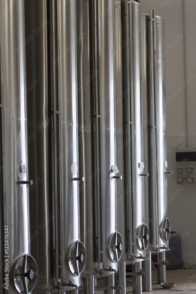 The stainless steel barrels