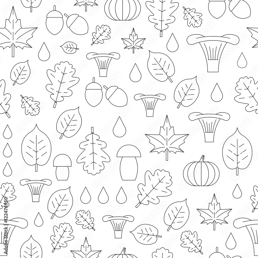 Autumn seamless pattern Autumn seamless pattern