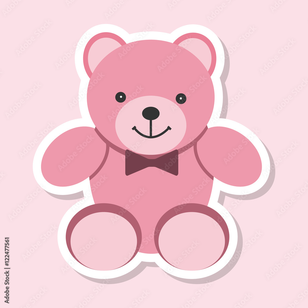 Sticker teddy bear Sticker teddy bear