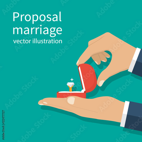 Proposal marriage, vector