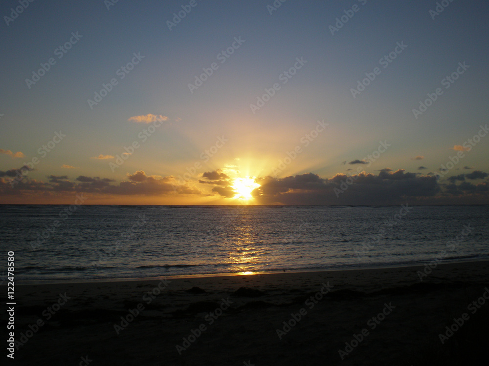 Fototapeta premium Colorful Sunset at a coast of Western Australia