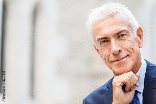 Wallpaper Mural Portrait of confident businessman outdoors Torontodigital.ca