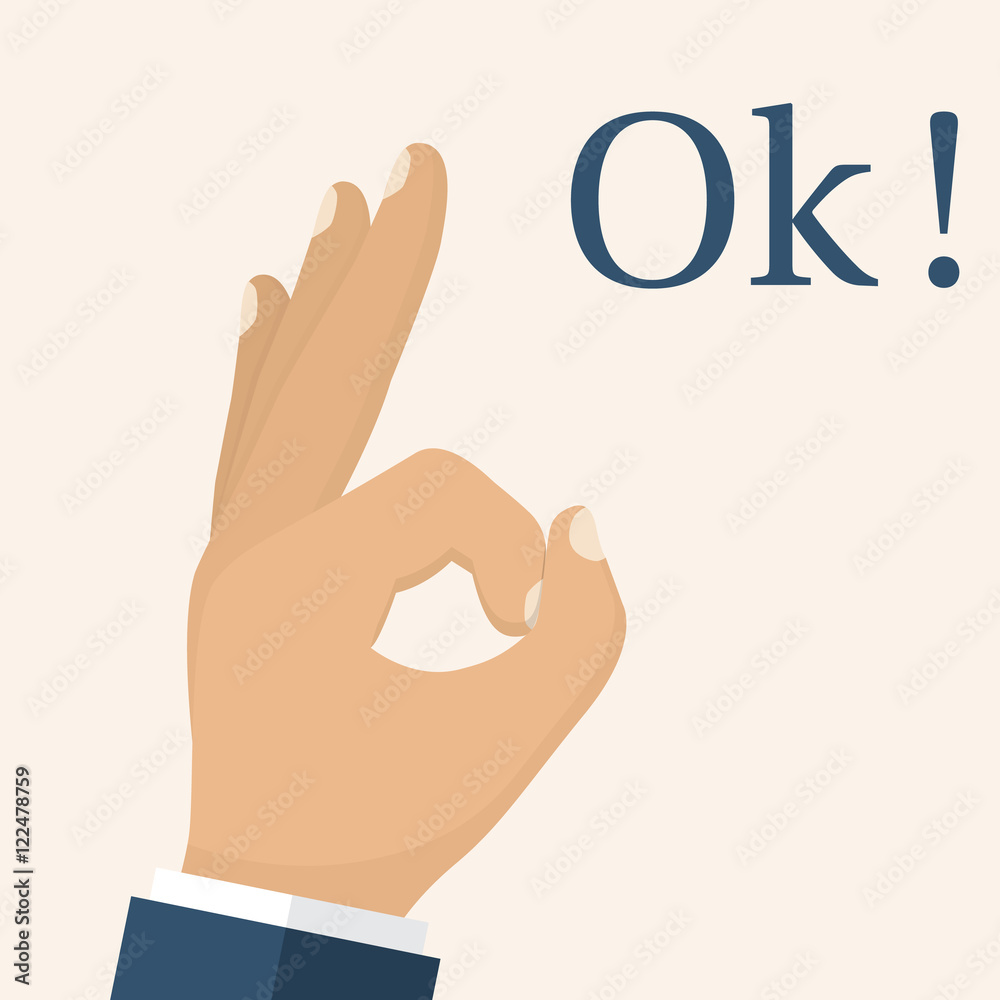 Ok hand, gesture Ok hand, gesture