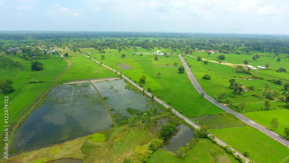 4K drone shot - flying over a road , thailand 4K drone shot - flying over a road , thailand