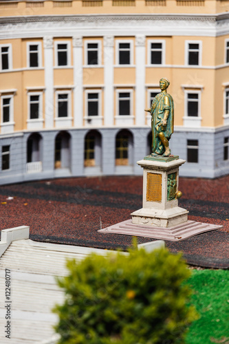 Monument to Duke in Odessa in Ukraine photo