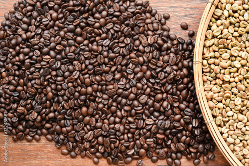 Close up of coffee beans for background © nimon_t