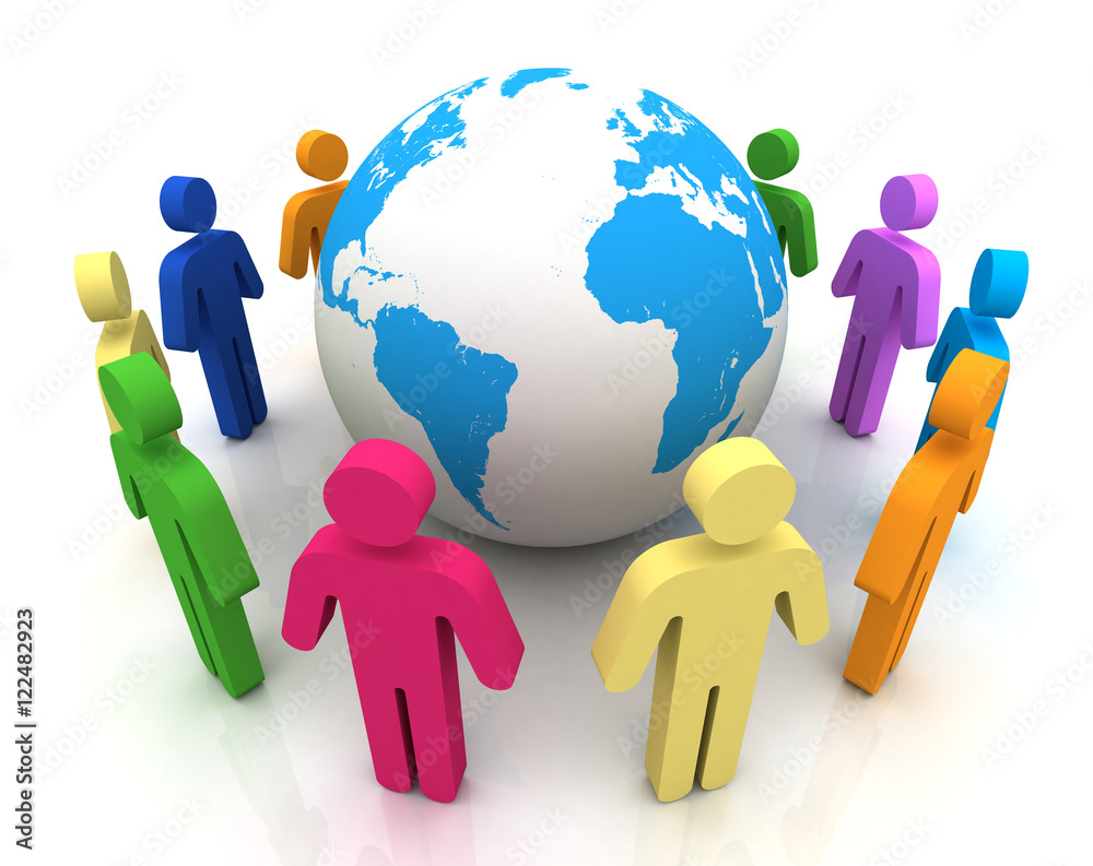 people worldwide computer connection concept 3d illustration people worldwide computer connection concept 3d illustration