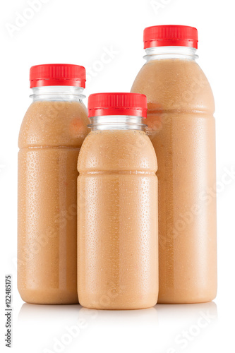 Multifruit smoothie in three size of bottle