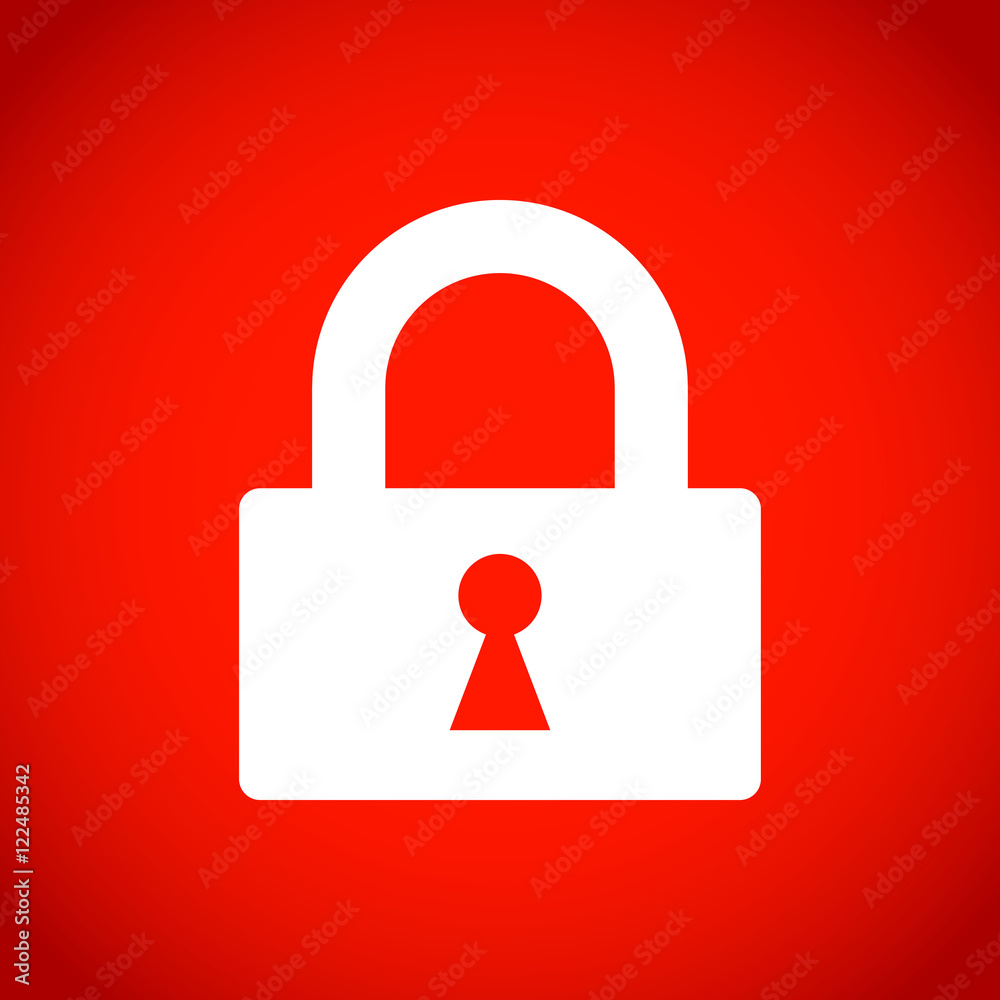 lock icon stock vector illustration flat design lock icon stock vector illustration flat design