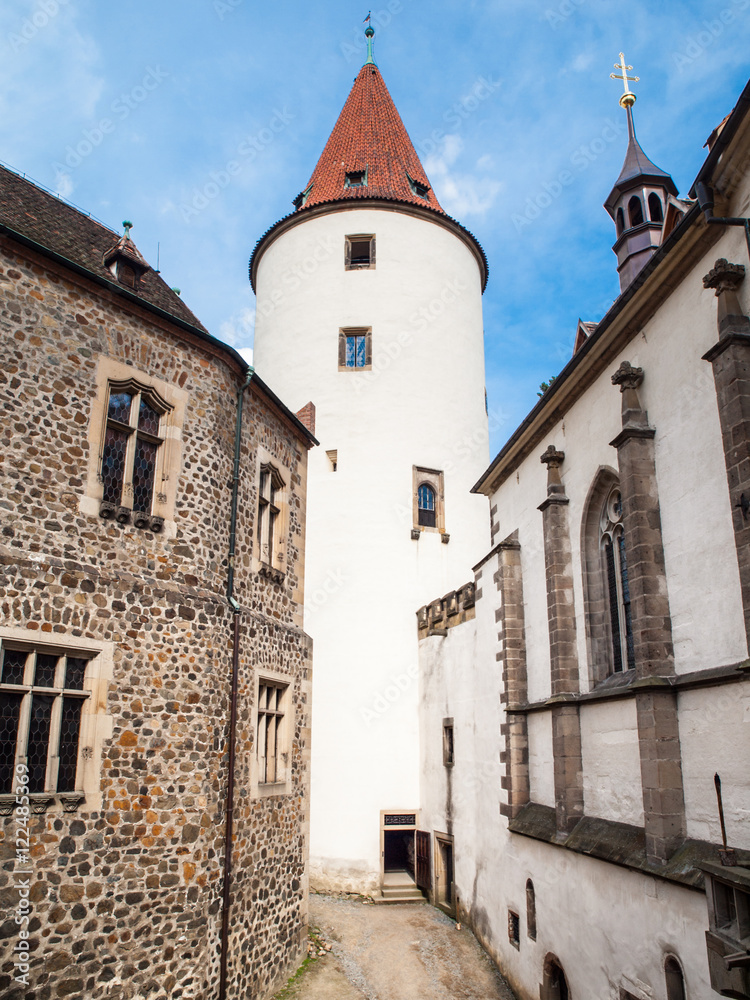 Great Tower of Krivoklat Castle in Czech Republic