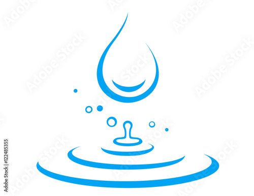 water drop and splash
