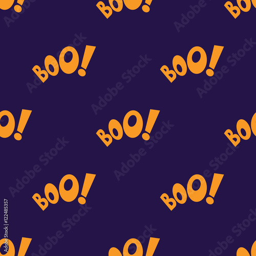 Icono plano patron con BOO sobre fondo azul oscuro