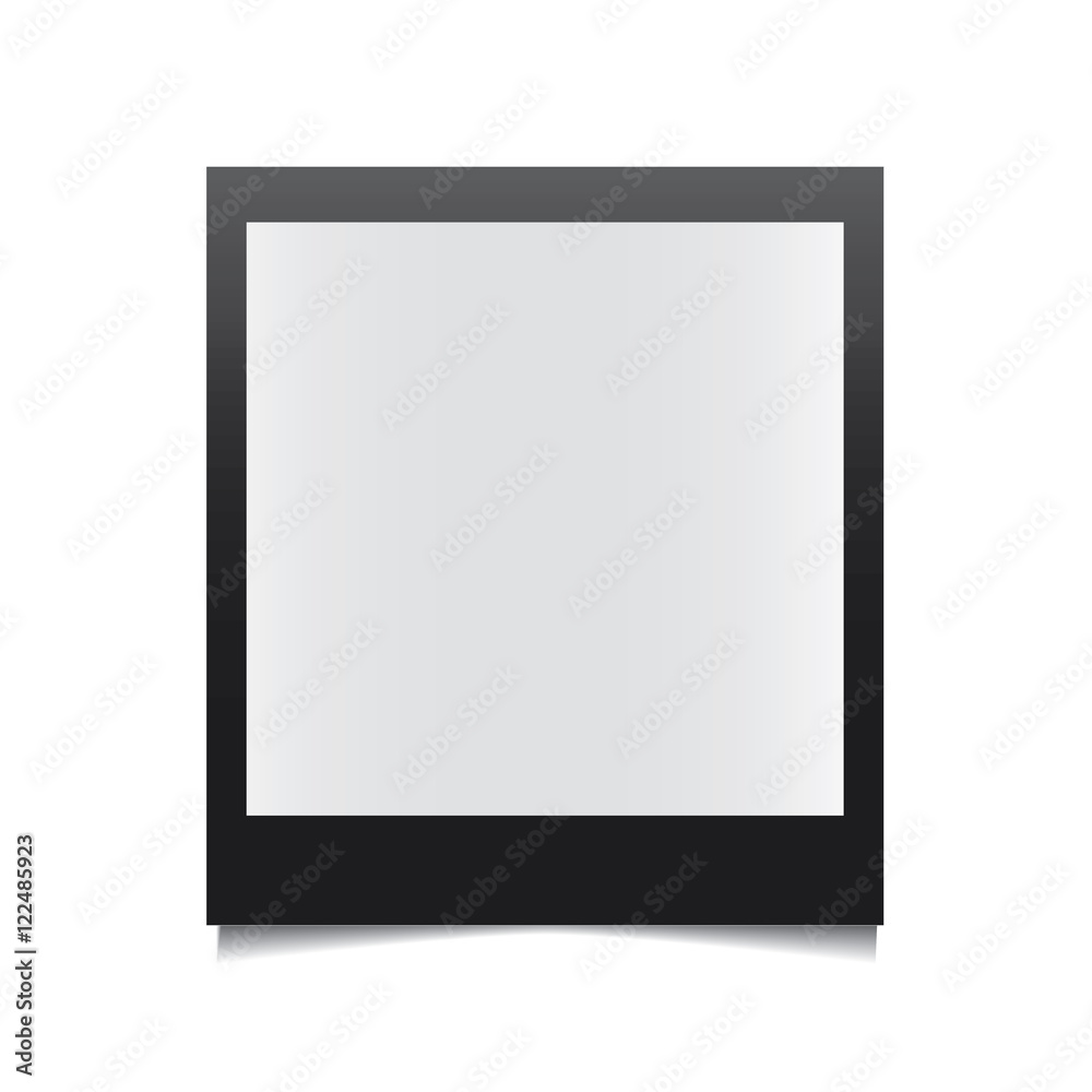 Vector Instant photo frame. Realistic paper photograph with shadow isolated on white background. Vector Instant photo frame. Realistic paper photograph with shadow isolated on white background.