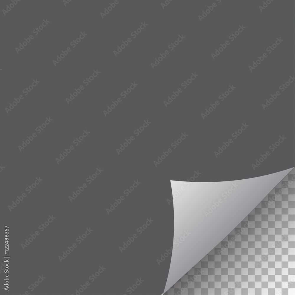 Page curl with ragged corner and dark shadow Page curl with ragged corner and dark shadow