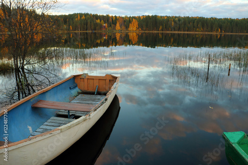 the fall lake boat