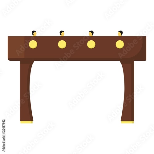 Table football icon in cartoon style isolated on white background. Board games symbol stock vector illustration.