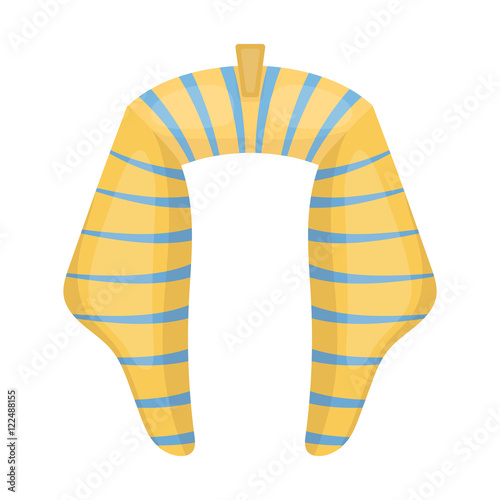 Nemes icon in cartoon style isolated on white background. Hats symbol stock vector illustration.
