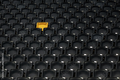 Abstract view of the chairs at a Stadium