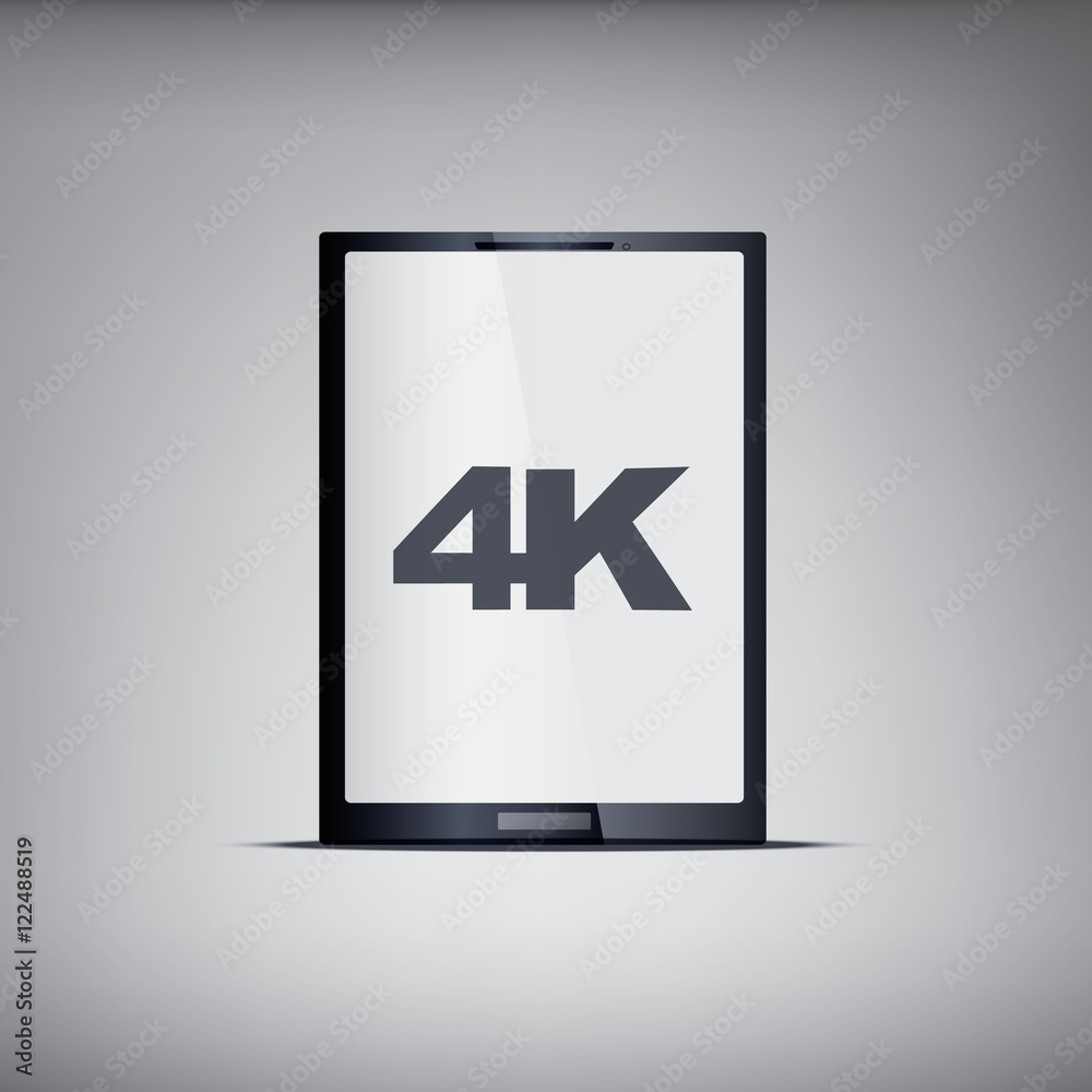 UHD screen tablet with modern ultra hd resolution. UHD screen tablet with modern ultra hd resolution.