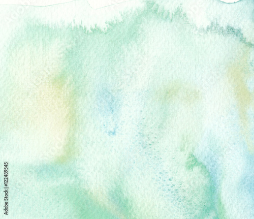faded green watercolor light tones abstract background
