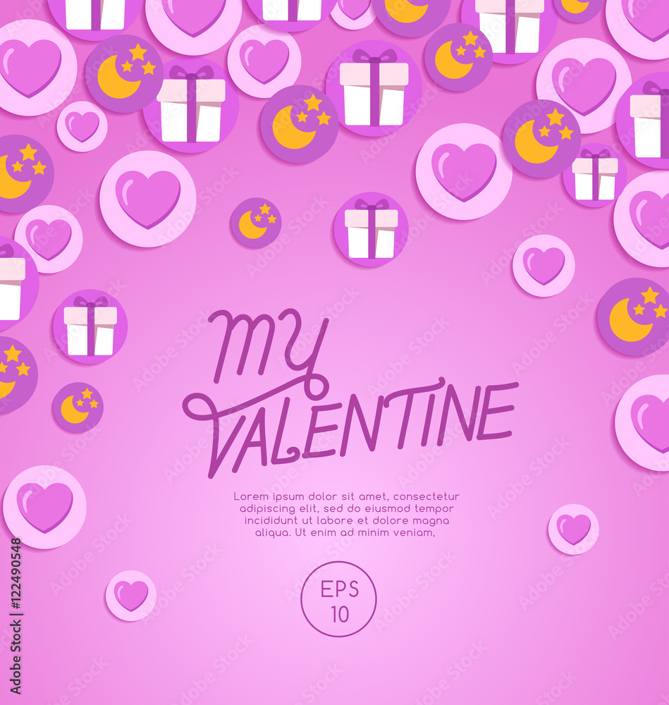 Valentine's Day Elements : Vector Illustration Valentine's Day Elements : Vector Illustration