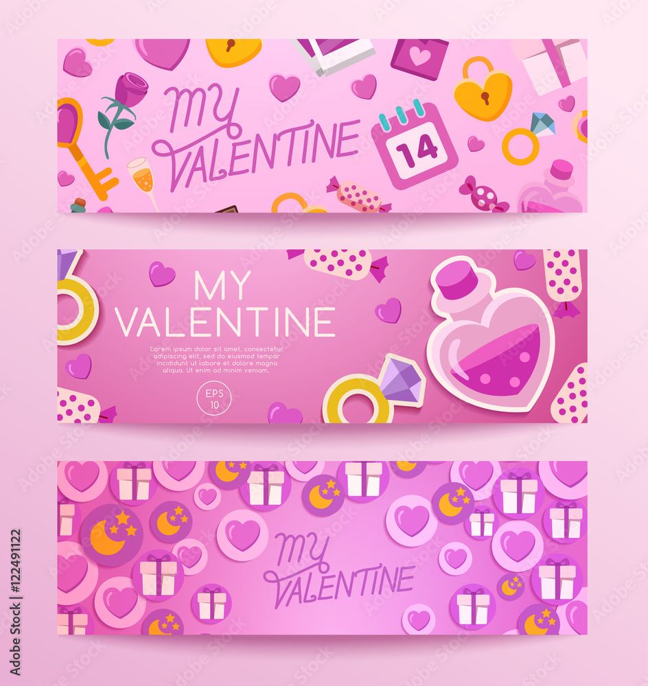 Valentine's Day Elements : Vector Illustration Valentine's Day Elements : Vector Illustration