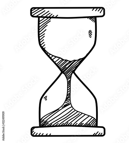 sand clock doodle