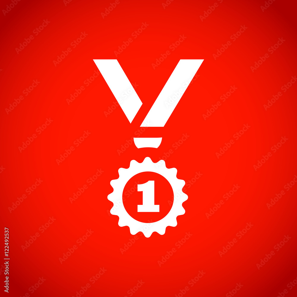 medal icon stock vector illustration flat design medal icon stock vector illustration flat design