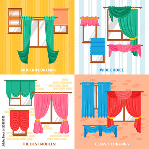 Curtains For Windows 2x2 Design Concept 