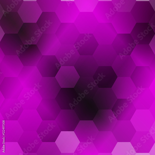 purple color gradient background with a hexagonal pattern. vector illustration