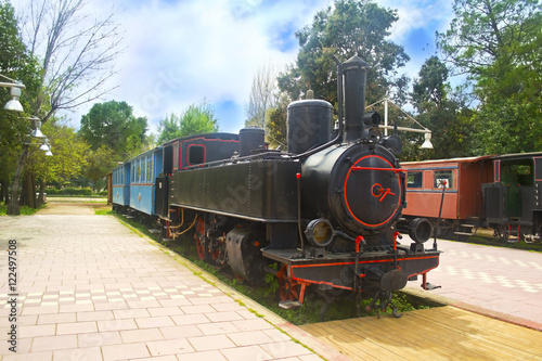 municipal railway park of Kalamata Messinia Greece