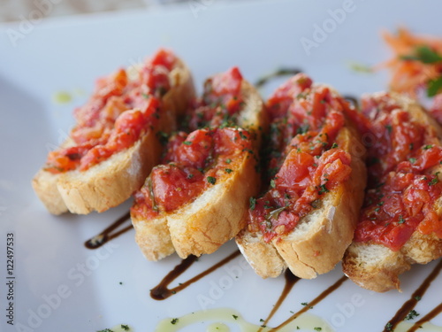 Italian tomato bruschetta