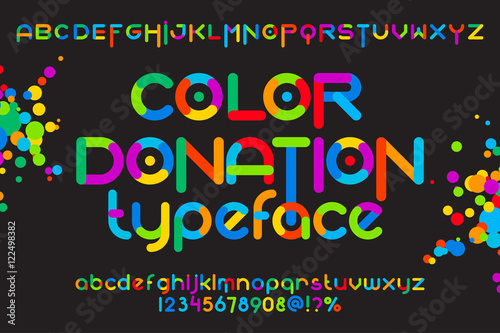 Color donation typeface
