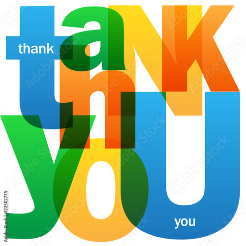 "THANK YOU" Letter Collage Card