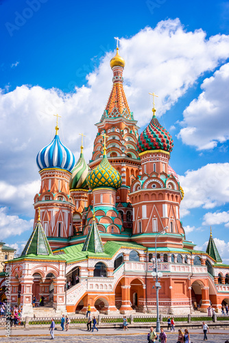 St Basil's cathedral on Red Square, Moscow, Russia photo