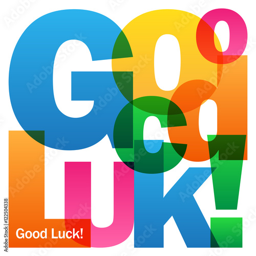 "GOOD LUCK" Card