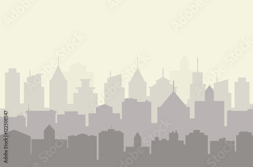 City skyline vector illustration.