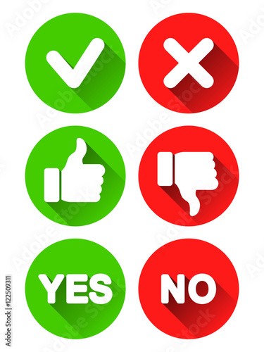 Yes and No Icons