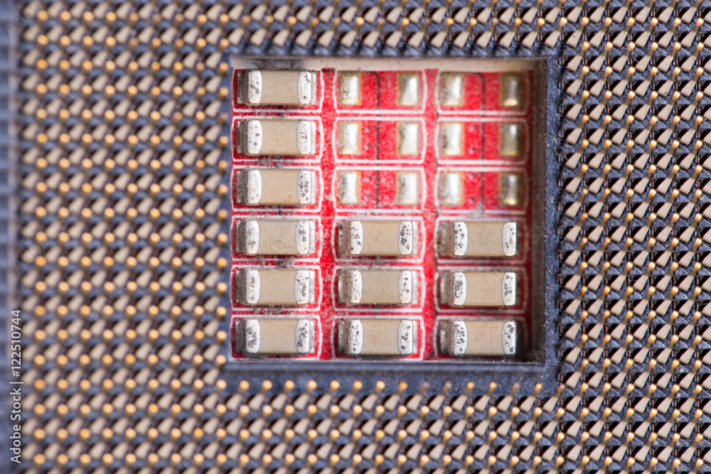 Closeup electronic circuit board background Closeup electronic circuit board background