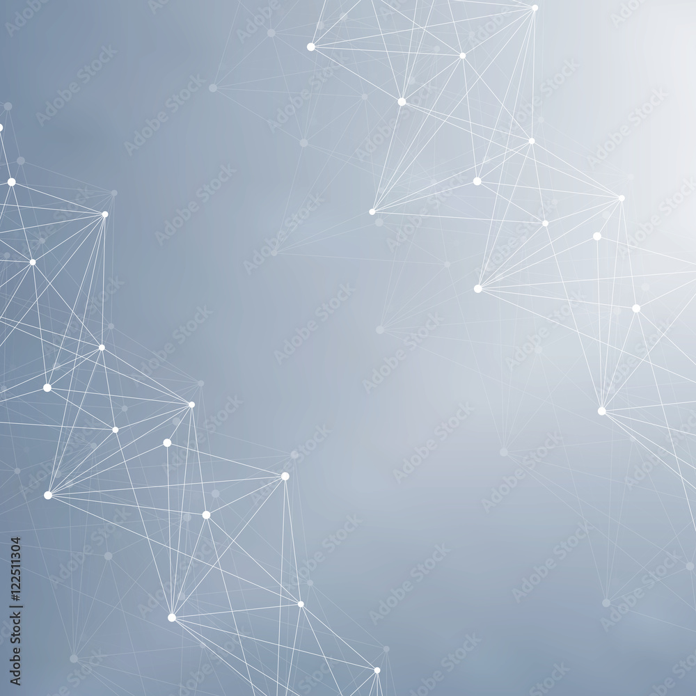 Structure molecule and communication Dna, atom, neurons. Science concept for your design. Connected lines with dots. Medical, technology, chemistry, science background. Vector illustration. Structure molecule and communication Dna, atom, neurons. Science concept for your design. Connected lines with dots. Medical, technology, chemistry, science background. Vector illustration.