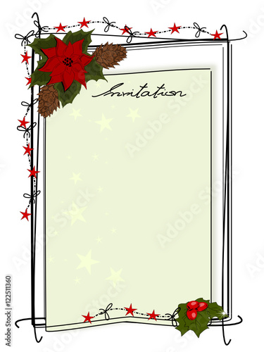 Weihnachten Einladungskarte