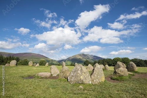 UK, Lake District, view to Castlerigg Stone Circle photo