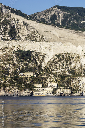 Italy, Sicily, Lipari, quarry, pumice stone photo