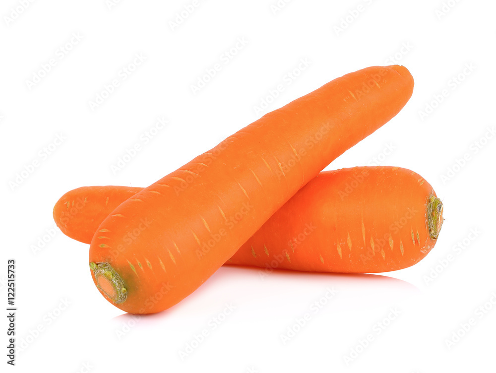 Carrots isolated on white background Carrots isolated on white background