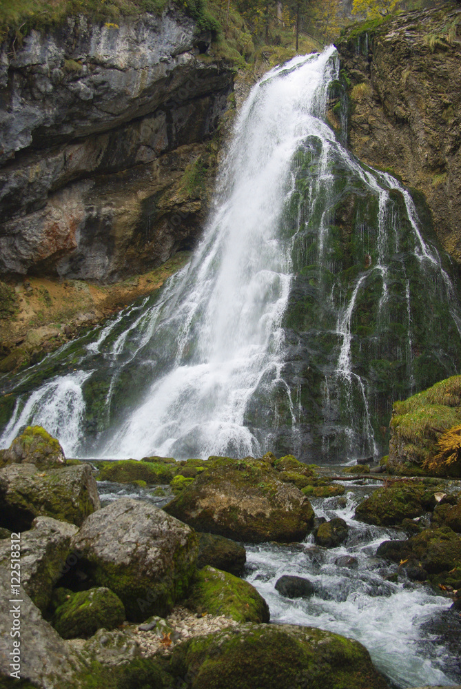 Naklejka premium Gollinger Wasserfall, the waterfall of Golling