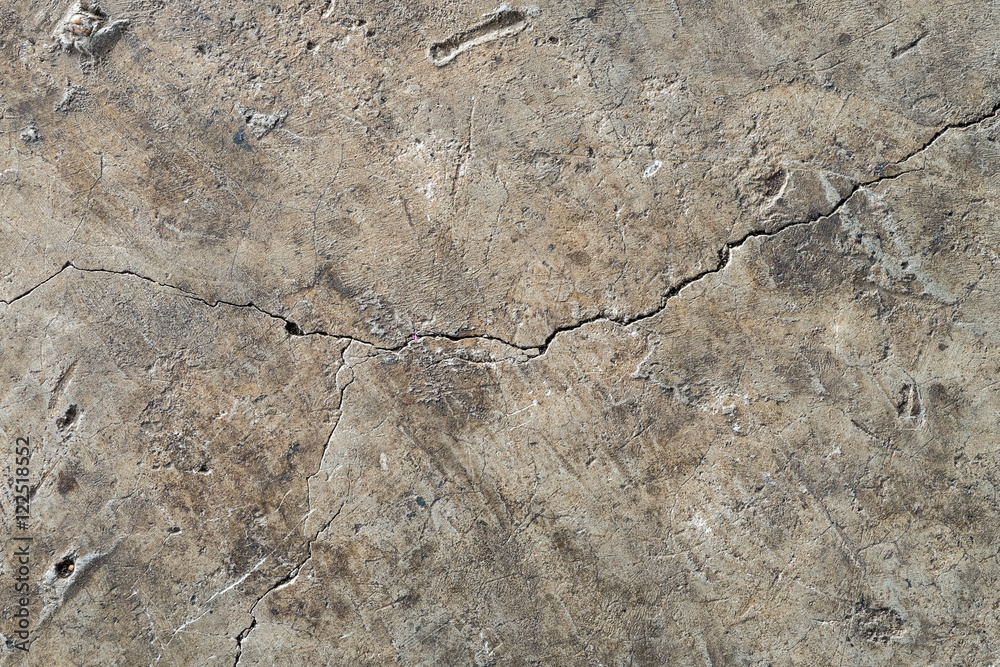 Naklejka premium Cracked concrete old wall