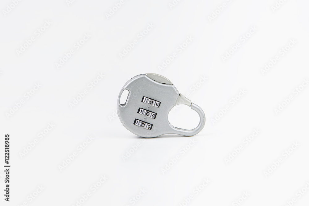 Padlock on isolated white background Padlock on isolated white background