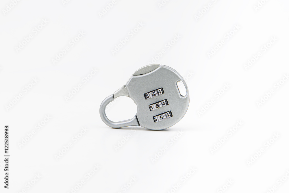 Padlock on isolated white background Padlock on isolated white background